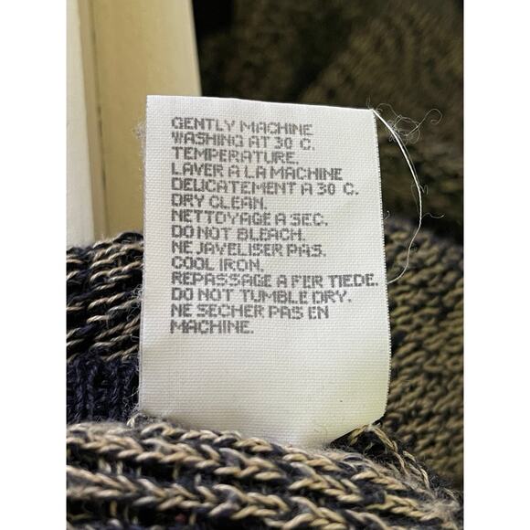 Vintage ARMANI COLLEZIONI Open Knit Sweater, Large - Linen / Cotton Blend - Picture 6 of 8